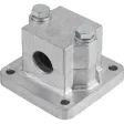 KIPP ROHRVERBINDER MIT FLANSCH ALUMINIUM
