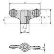 KIPP FLÜGELGRIFF M06 SCHWARZGRAU RAL7021