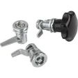 Kipp Kompressions-Drehriegel, A=17-24 Doppelbart 3mm