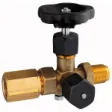 Riegler Manometer-Absperrventil Zapfen-Spannmuffe Messing