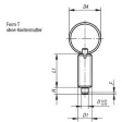Kipp Arretierbolzen Gr. 4 Form T Arretierstift gehärtet