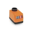 Ganter Stellungsanzeiger, Hohlwelle Stahl, digitale Anzeige, mechanisches Zählwerk GN955 AR-R-OR