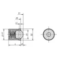 KIPP D=10 FEDERNDES DRUCKSTÜCK STANDARD