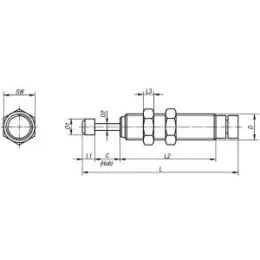 Stossdämpfer einstellbar M12x1 Stahl Komp: Stahl C=10 Norelem