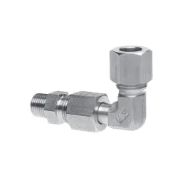 Schneidring-Verschraubung R1/8a für Außen-Ø 8 mm, 90° einstellbar, Edelstahl