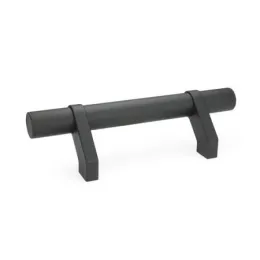 Ganter Rohrgriffe, Füße verschiebbar, Rohr Schwarz GN333.2