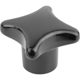 KREUZGRIFF ÄHNLICH DIN6335 D=M05, D1=25, H=16, FORM:K, DUROPLAST SCHWARZ KIPP