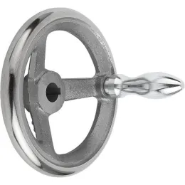 DIN950, GG drehbarer Griff mit Nut, D1=180, D2=16 Kipp