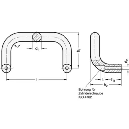 Ganter Bügelgriffe Aluminium GN426.4