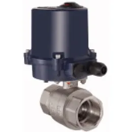 Riegler 2-Wege-Messingkugelhahn Stellantrieb 24 V DC Rp