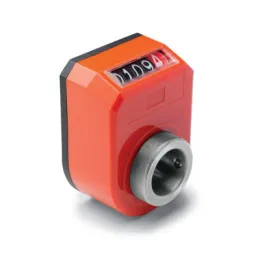 Ganter Stellungsanzeiger, Hohlwelle Edelstahl, digitale Anzeige, mechanisches Zählwerk GN953 AN-R-OR