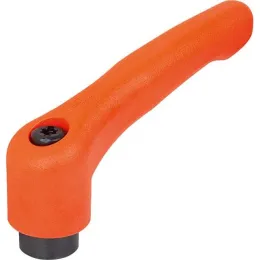 KIPP KLEMMHEBEL GR. 5, M16, HOCHLEISTUNGSTHERMOPLAST ORANGE