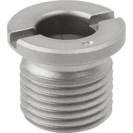 AUFNAHMEBUCHSE F. POSITIONIERZYLINDER D=10, D1=20 M16X1,5 EDELSTAHL PANTONE KIPP