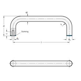 Ganter Bügelgriffe, Edelstahl, Hygienic Design GN429