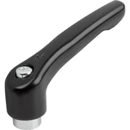 KLEMMHEBEL GR.3 M10, ZINK SCHWARZ RAL9005 SEIDENMATT, KOMP:STAHL KIPP