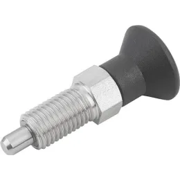 Kipp Arretierbolzen Gr. 4 Form A Edelstahl Arretierstift gehärtet verläng. Hub