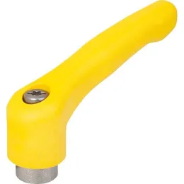 KIPP KLEMMHEBEL GR. 1, M04, HOCHLEISTUNGSTHERMOPLAST GELB RAL1021