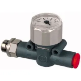 Riegler Manometer Gewinde Eingang-Schlauch Ausgang