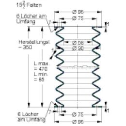 MFB V6-606 58X58X350 53CR858 Freudenberg