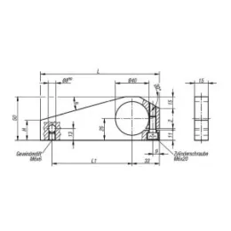 Messarm L=95 Stahl Norelem