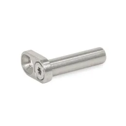 Ganter Bolzen, Edelstahl GN2342-NI-12, mit Befestigungslasche (nur Kennziffer 1), ohne Querbohrung