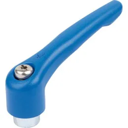 KLEMMHEBEL GR.3 M10 ZINK BLAU RAL5017 STRUKTURMATT, KOMP:STAHL BLAU-PASSIV. KIPP