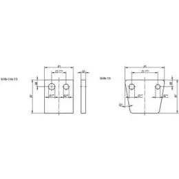 Bohrplatte DIN6348 Gr. 1, Stahl Norelem