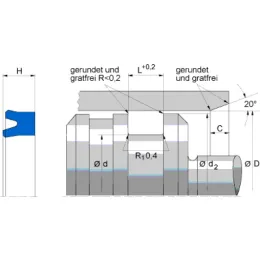 NA300 63X43X12X10 94AU925 Freudenberg