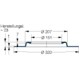 EFB V6-21 151X207X23 42CR764 Freudenberg