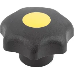D1=32 M6 Form K, Deckel rapsgelb Kipp