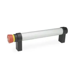 Ganter Rohrgriffe, gerade, eloxiert, Mit "Not-Aus" GN331