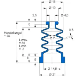 MFB V6-55 4,5X14,5X30 42CR764 Freudenberg