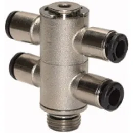 Riegler T-Mehrfachverteiler 4-fach »click-clock« drehbar