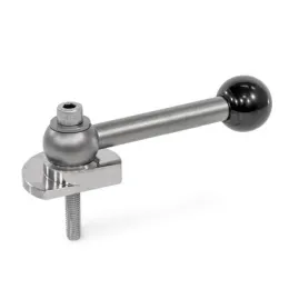 Ganter Spannriegel, Edelstahl, Spannung nach oben, Schraube von der Bedienseite GN918.6 GVS-L