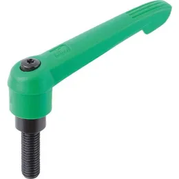 Gr. 2 M10x15 Griffhebel signalgrün Kipp