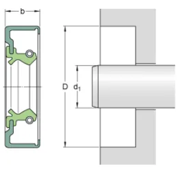 SKF Radial-Wellendichtring CRSA1