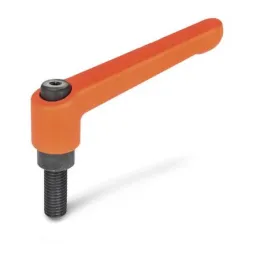 Ganter Verstellbare Klemmhebel, Orange GN300-22
