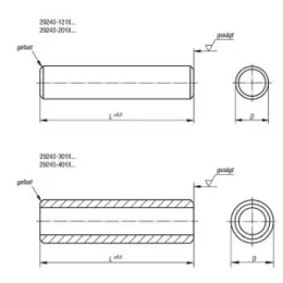 Stange Gr. 20 L=300 Edelstahl D=20 Norelem