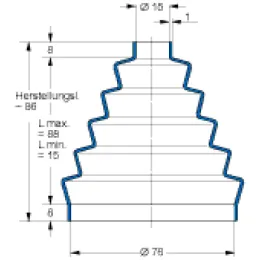 MFB V6-116 15X76X86 50CR879 Freudenberg
