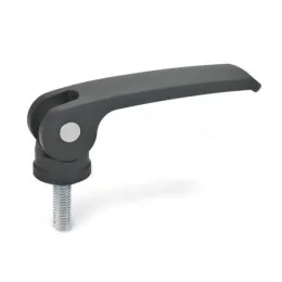 Ganter Exzenterspanner GN927-63, Kunststoff-Auflagescheibe ohne Stellmutter, rot, RAL 3000
