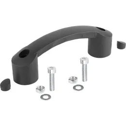 Form B, A=140, M8x30 mit Abdeckkappen Kipp