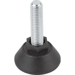 Kipp Stellfuss rund mit Sechskant D=47, M10x20 Kipp