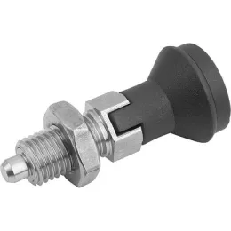 KIPP ARRETIERBOLZEN GR. 4 D1=M20X1,5, D=10, FORM:D MIT RASTNUT MIT KONTERMUTTER