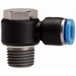 Riegler L-Steckverschraubung »Blaue Serie« drehbar R1/2
