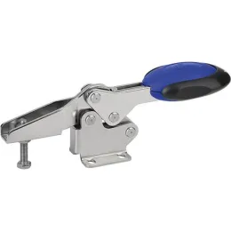 horizontal M8 blau Fuss waagrecht Sicherheitsverriegelung VA Kipp