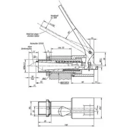 Federnde Pinole mit Spannhebel Stahl Norelem