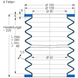 MFB V6-721 90X90X225 42CR764 Freudenberg