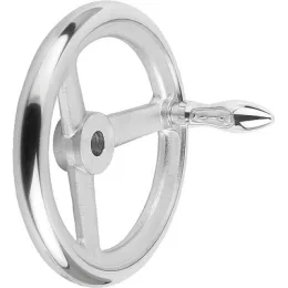 DIN950, Alu drehbarer Griff ohne Nut, D1=180, D2=18 Kipp