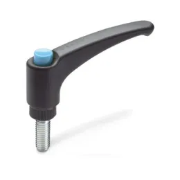 Ganter Verstellbare Klemmhebel GN603-78, blau, RAL 5024, glänzend