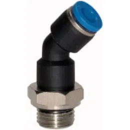 Riegler Steckverschraubung 45° »Blaue Serie« drehbar